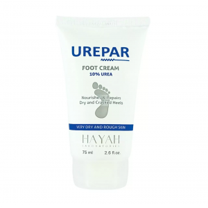 HAYAH LABORATORIES UREPAR FOOT CREAM WITH 10% UREA, GLYCERIN, SHEA BUTTER & LACTIC ACID 75 ML